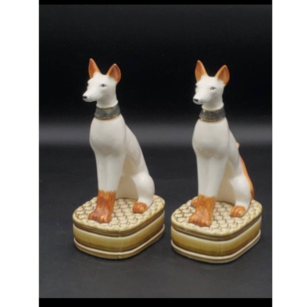 Ceramic Dogs Andrea by Sadak Matching Figurines, 9-Inch‎ H Egyptian Pharoah